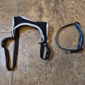 Multicolored Dog Collar & Harness 2 Bundle